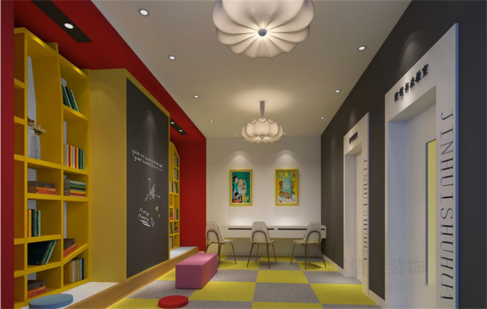 深圳市龍崗區(qū)平湖津慧書畫教育培訓(xùn)基地裝修設(shè)計(jì)休息區(qū)