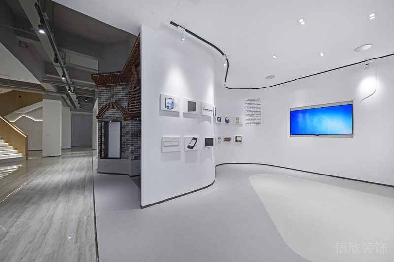 寶安區(qū)朗峻廣場(chǎng)現(xiàn)代簡(jiǎn)約風(fēng)格辦公室裝修設(shè)計(jì)展廳