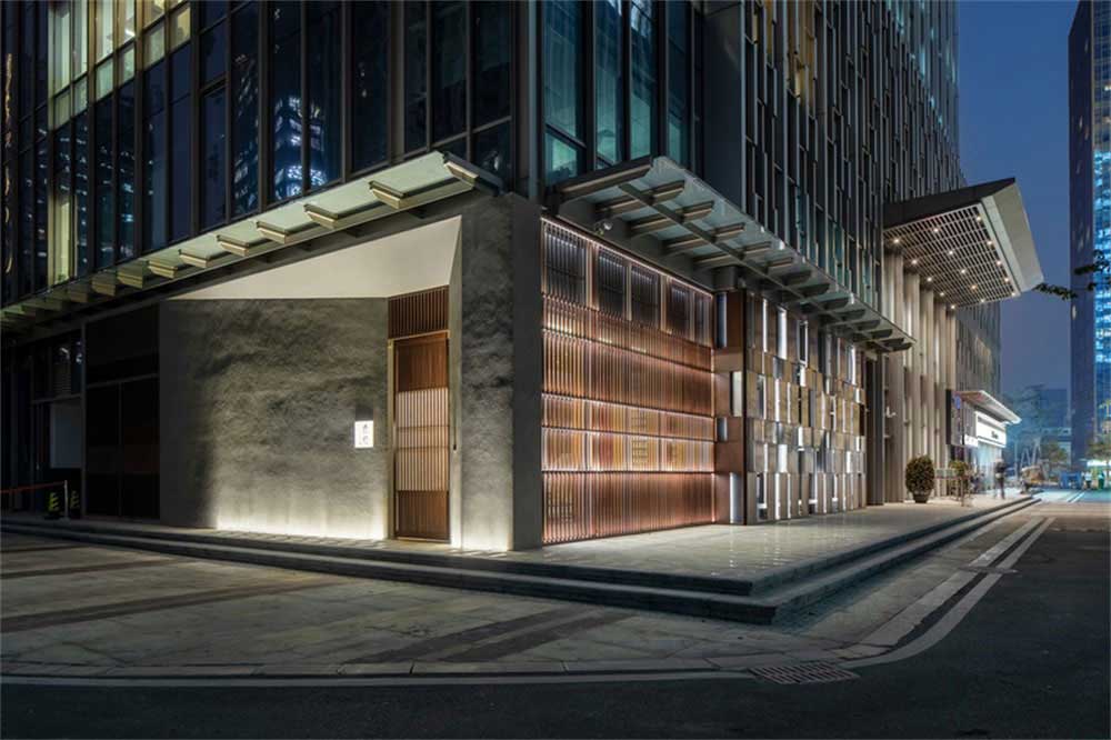 深圳寶安日式風(fēng)格壽司店裝修設(shè)計外立面門頭形象