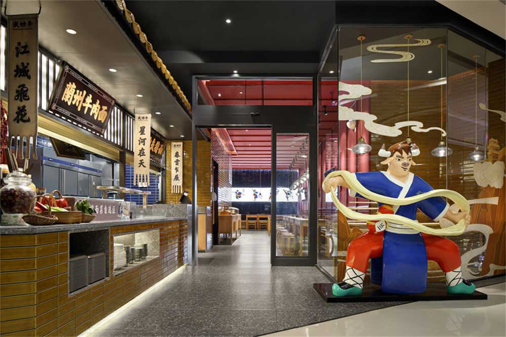 深圳新中式風(fēng)格牛肉餐飲店裝修設(shè)計案例視覺感官 深圳新中式風(fēng)格牛肉餐飲店裝修設(shè)計案例視覺感官