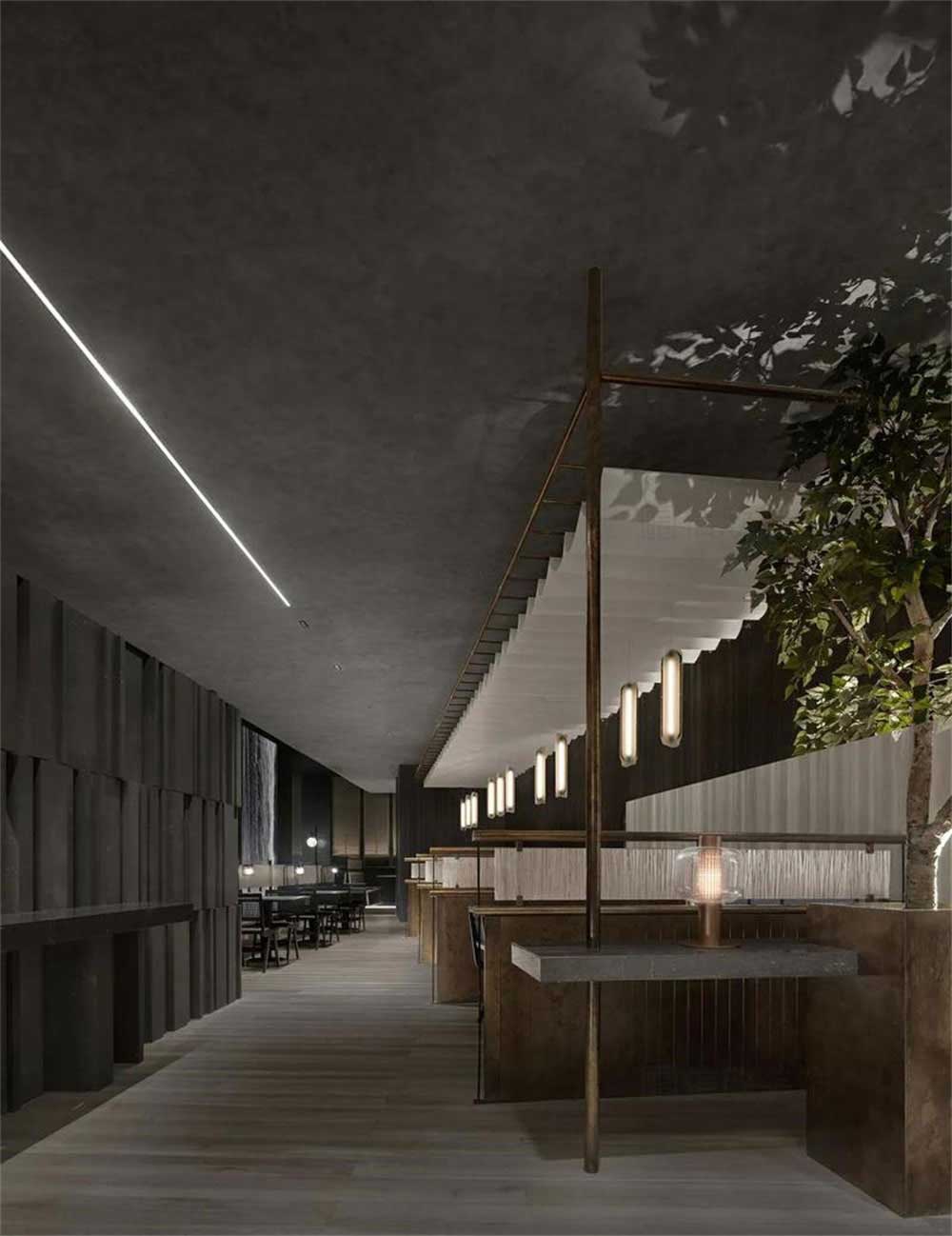 簡約風(fēng)格日本料理鐵板燒餐廳裝修設(shè)計(jì)氛圍調(diào)性