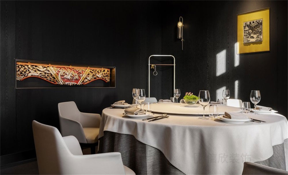 深圳南山新中式餐廳裝修設(shè)計(jì)案例軟裝陳設(shè)