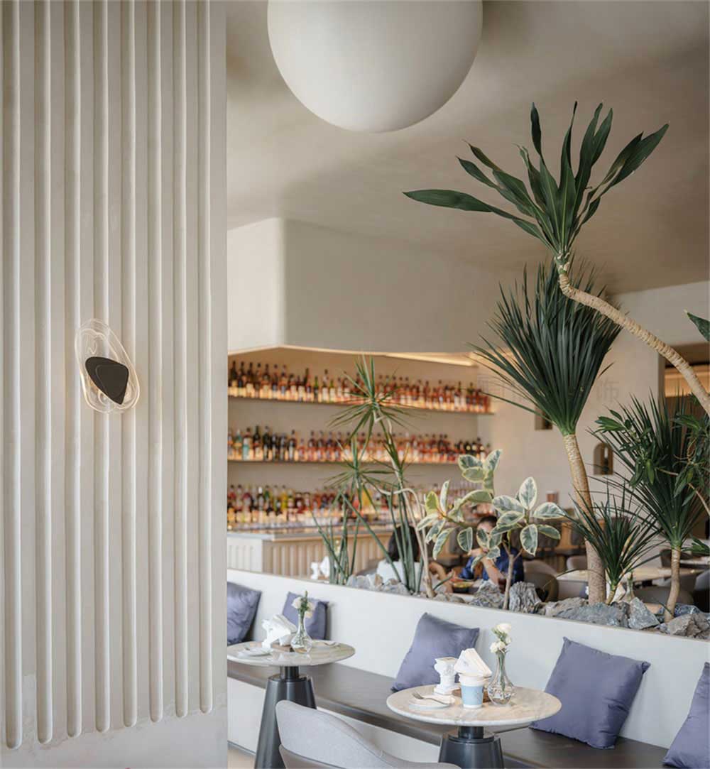 深圳寶安簡約風咖啡餐吧裝修設(shè)計餐桌