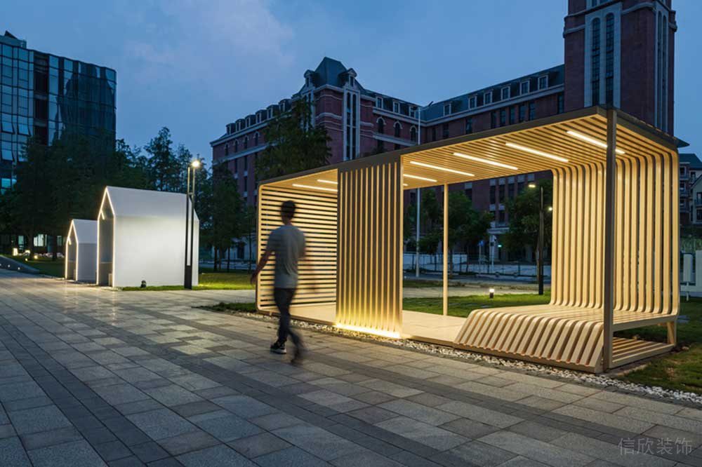 深圳羅湖區(qū)華潤大廈現(xiàn)代簡約風(fēng)格辦公室設(shè)計案例戶外休閑區(qū)