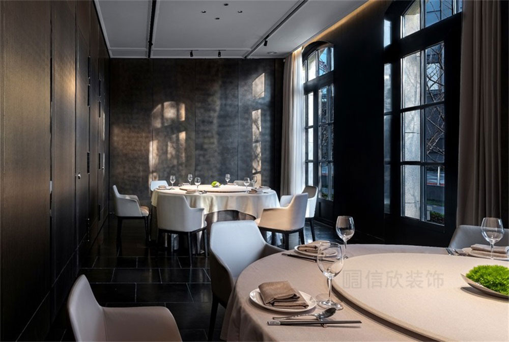 深圳南山新中式餐廳裝修設(shè)計(jì)案例多功能包廂