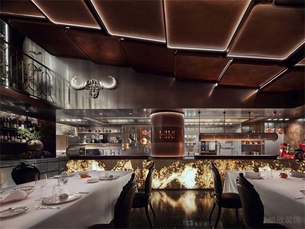 深圳龍華簡約美式風(fēng)格私房菜餐飲店裝修設(shè)計(jì)空間布局