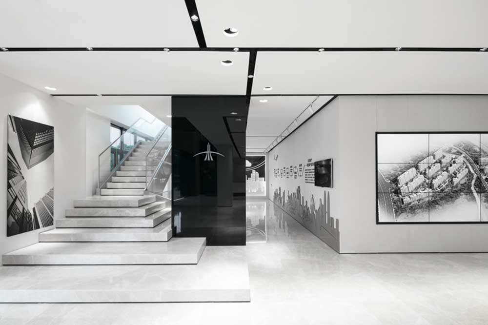 大鵬新區(qū)鑫園廣場現(xiàn)代風格辦公室裝修大堂樓梯 大鵬新區(qū)鑫園廣場現(xiàn)代風格辦公室裝修大堂樓梯