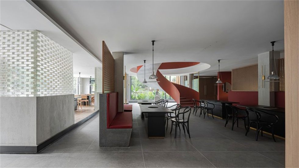 現(xiàn)代中式風(fēng)格京味餐廳裝修設(shè)計天花