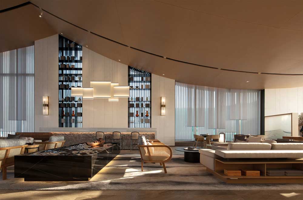 深圳市羅湖區(qū)中洲坊創(chuàng)意中心現(xiàn)代中式辦公室裝修案例天花 深圳市羅湖區(qū)中洲坊創(chuàng)意中心現(xiàn)代中式辦公室裝修案例天花