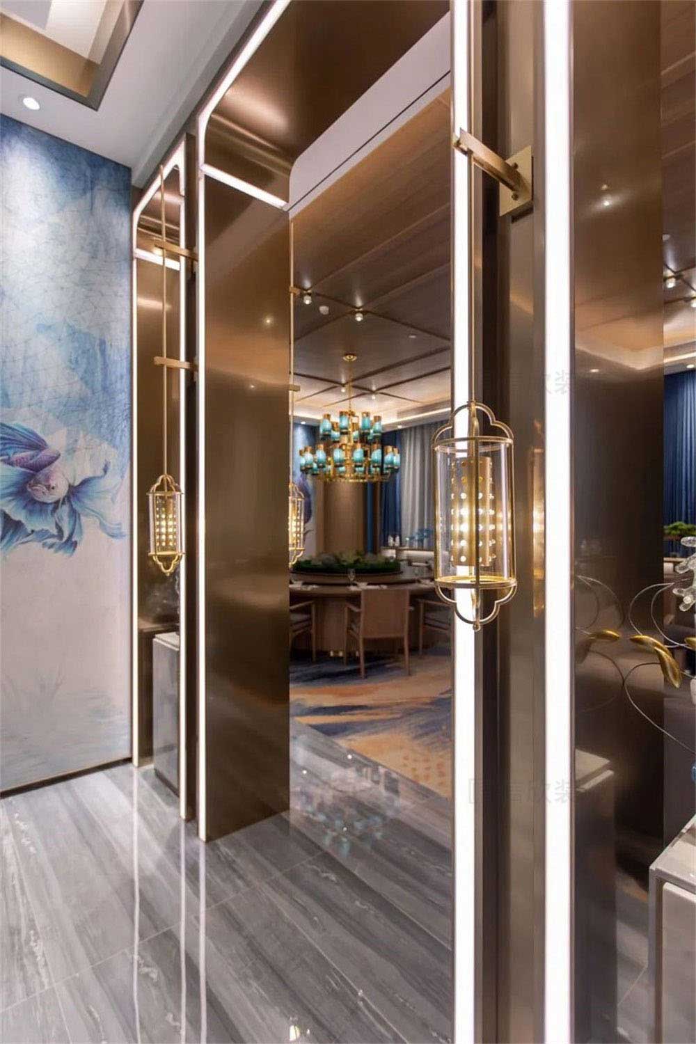 深圳龍崗藍調(diào)輕奢風(fēng)格酒吧裝修設(shè)計過道門洞