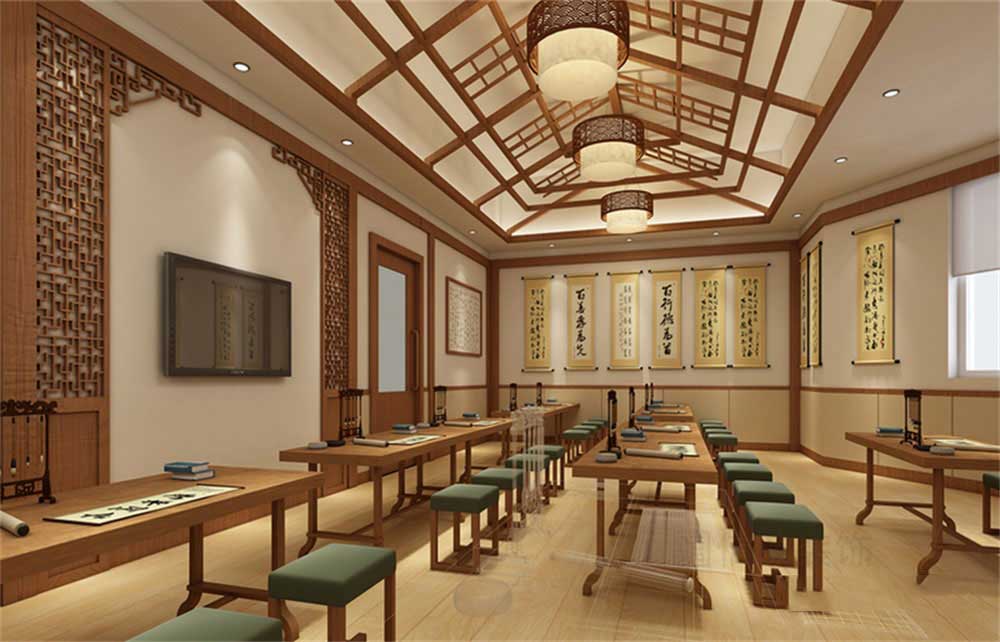 深圳市龍崗區(qū)平湖津慧書畫教育培訓(xùn)基地裝修設(shè)計(jì)書法教室