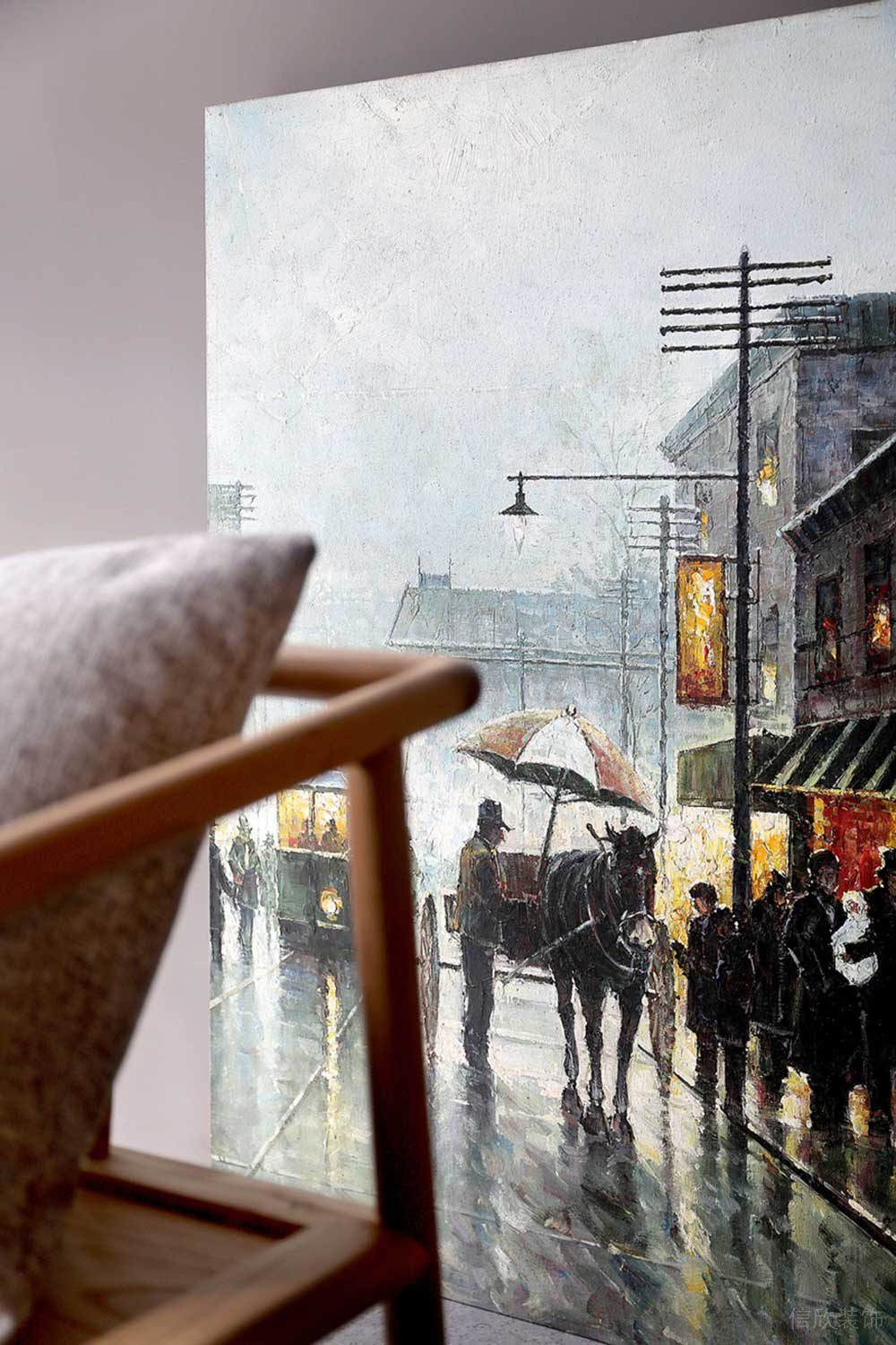 深圳寶安萬科星宸大廈簡約風(fēng)格辦公室裝修藝術(shù)裝飾畫