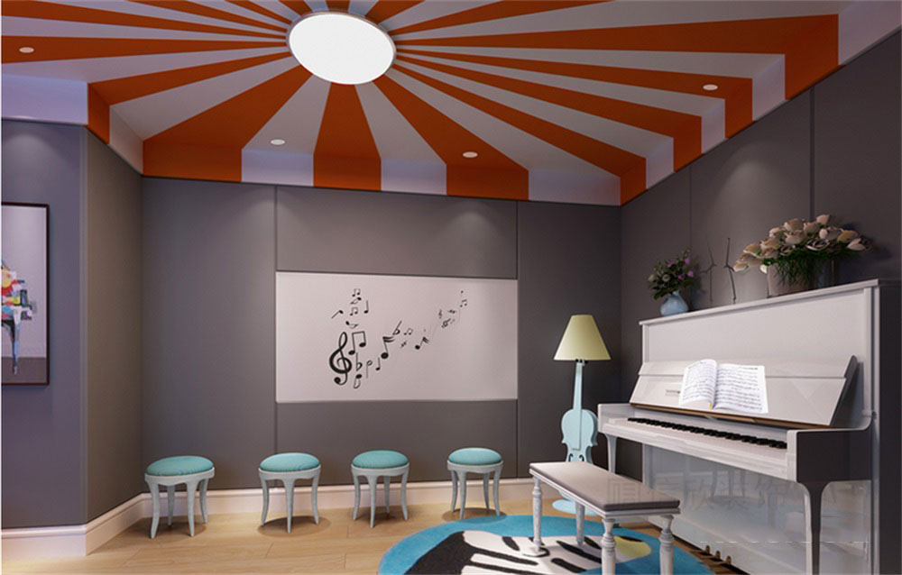 深圳市龍崗區(qū)平湖津慧書畫教育培訓(xùn)基地裝修設(shè)計(jì)音樂(lè)教室