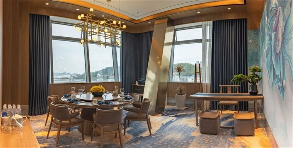 深圳龍崗藍調(diào)輕奢風(fēng)格酒吧裝修設(shè)計中式包房