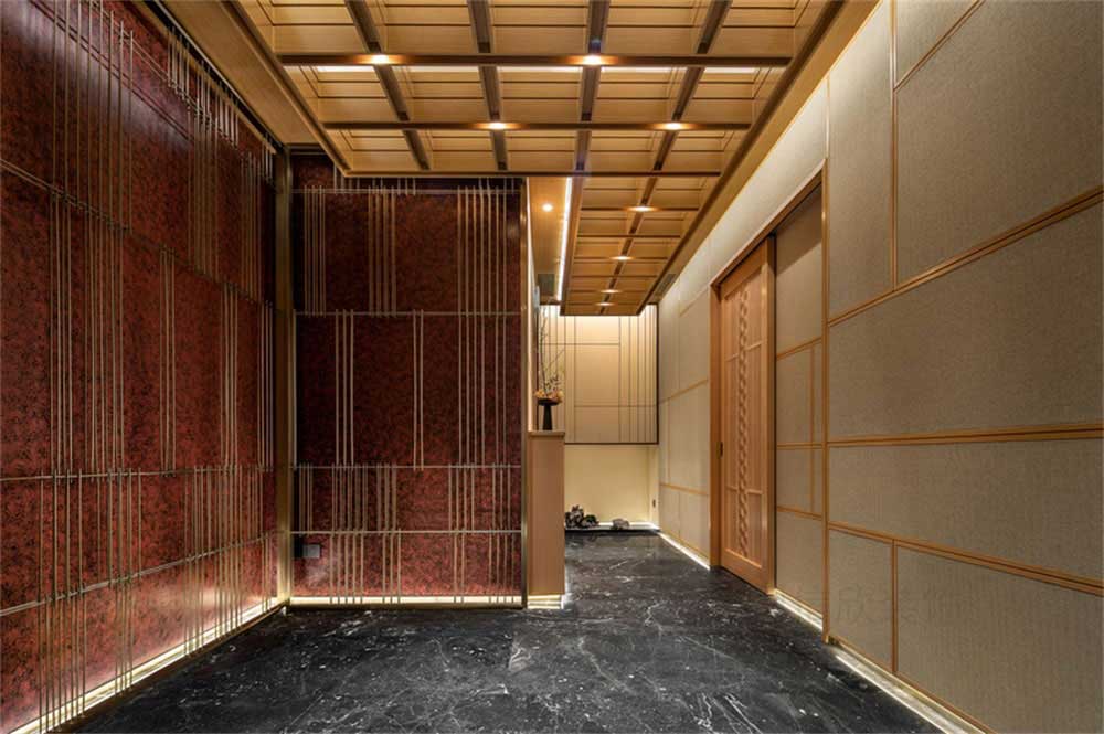 深圳寶安日式風(fēng)格壽司店裝修設(shè)計走廊