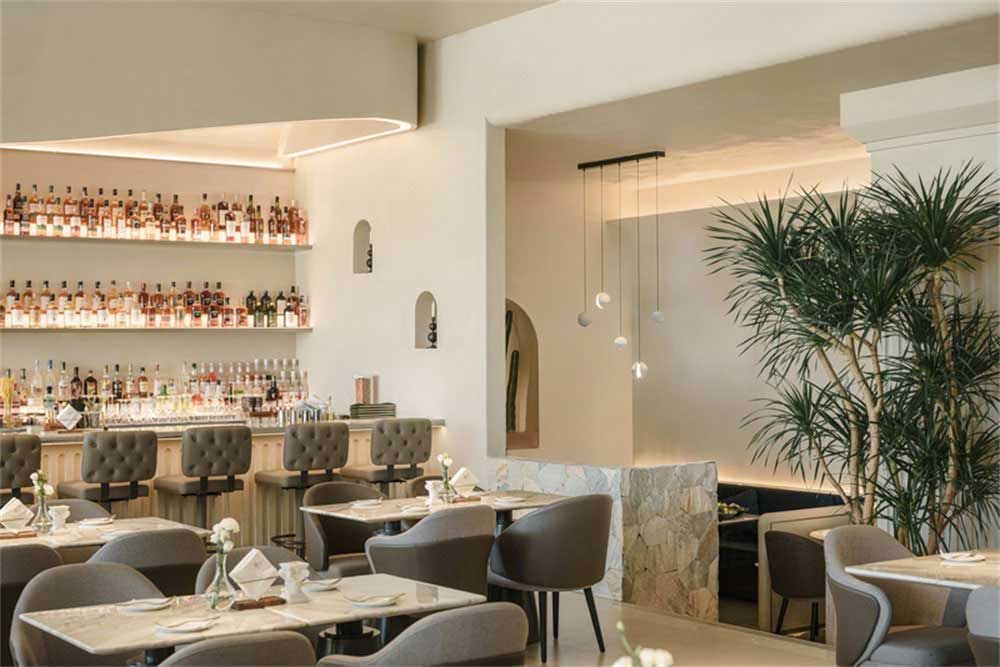 深圳寶安簡約風咖啡餐吧裝修設(shè)計材料質(zhì)感