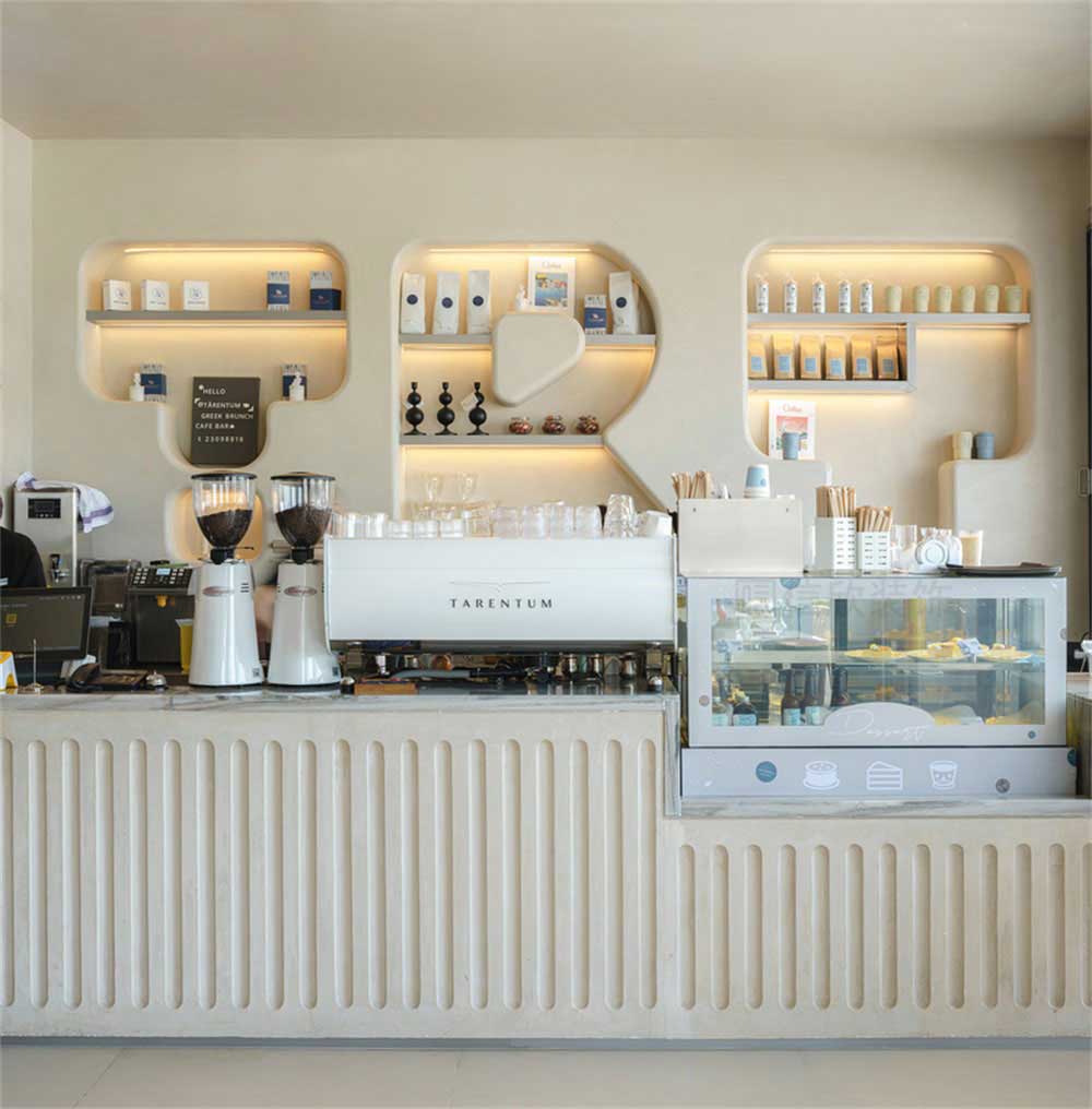 深圳寶安簡約風咖啡餐吧裝修設(shè)計產(chǎn)品陳列