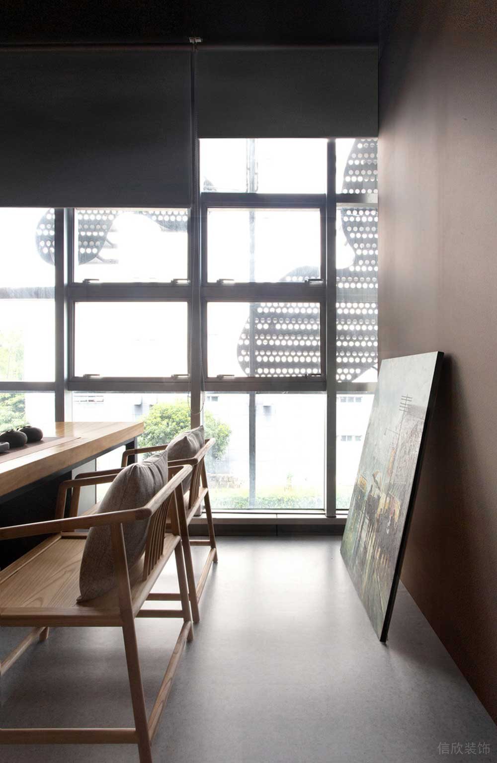 深圳寶安萬科星宸大廈簡約風(fēng)格辦公室裝修茶室