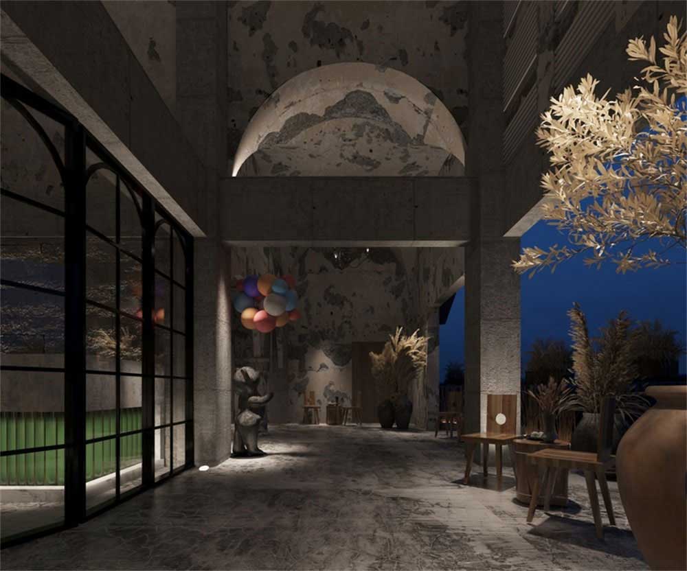 深圳龍華后現(xiàn)代工業(yè)混搭式異域風(fēng)情餐廳裝修設(shè)計(jì)氛圍調(diào)性