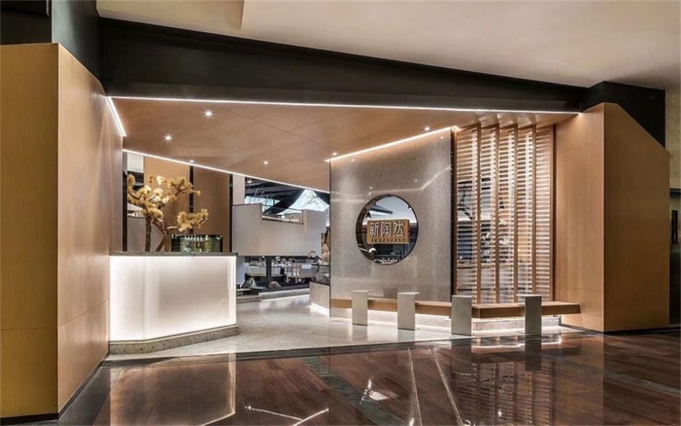 深圳寶安新中式餐廳門面裝修設(shè)計