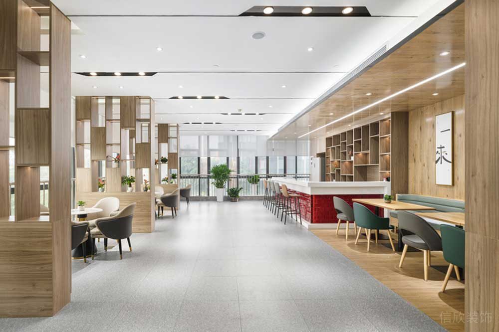 深圳羅湖區(qū)華潤大廈現(xiàn)代簡約風(fēng)格辦公室設(shè)計案例休閑廳