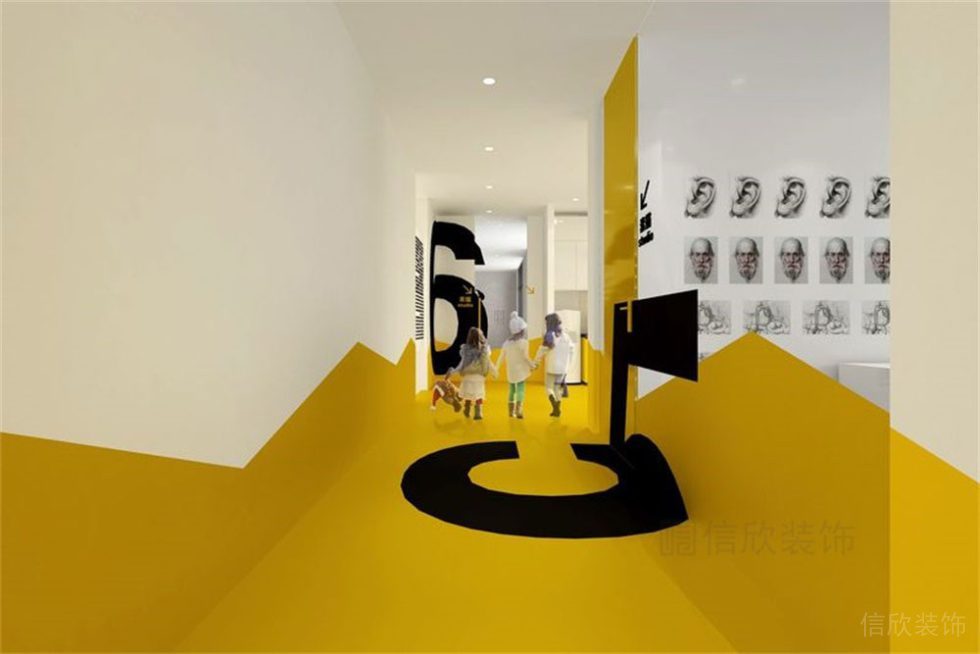 深圳市寶安區(qū)西鄉(xiāng)大衛(wèi)美術(shù)連鎖培訓(xùn)機構(gòu)過道