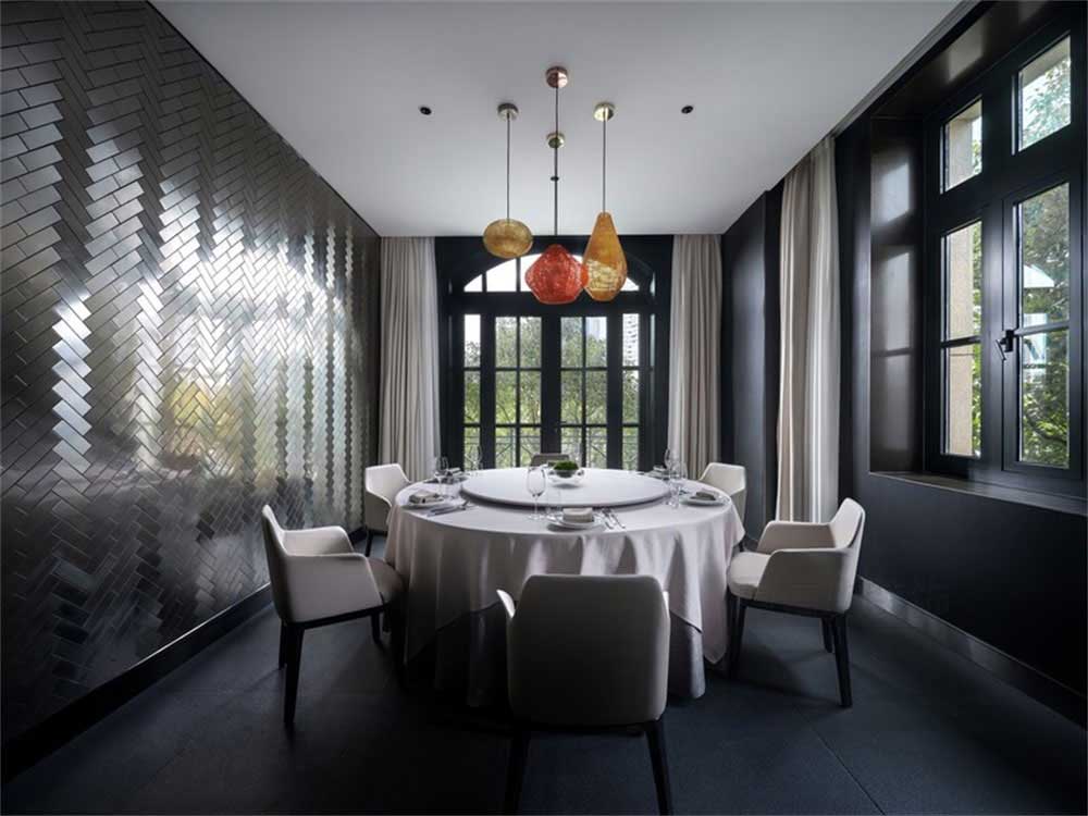 深圳南山新中式餐廳裝修設(shè)計(jì)案例包廂