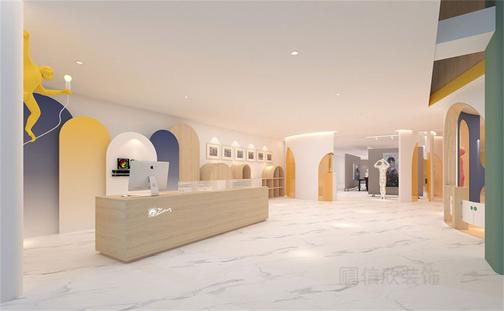 深圳市福田區(qū)華強(qiáng)美術(shù)培訓(xùn)學(xué)校畢加索國(guó)際美術(shù)教育前廳