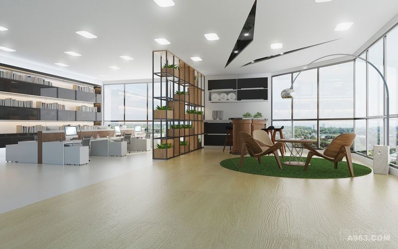 墻體金屬隔斷天花內(nèi)嵌式led燈直線草坪休息區(qū)洽談市員工開(kāi)發(fā)區(qū)域休息設(shè)計(jì)