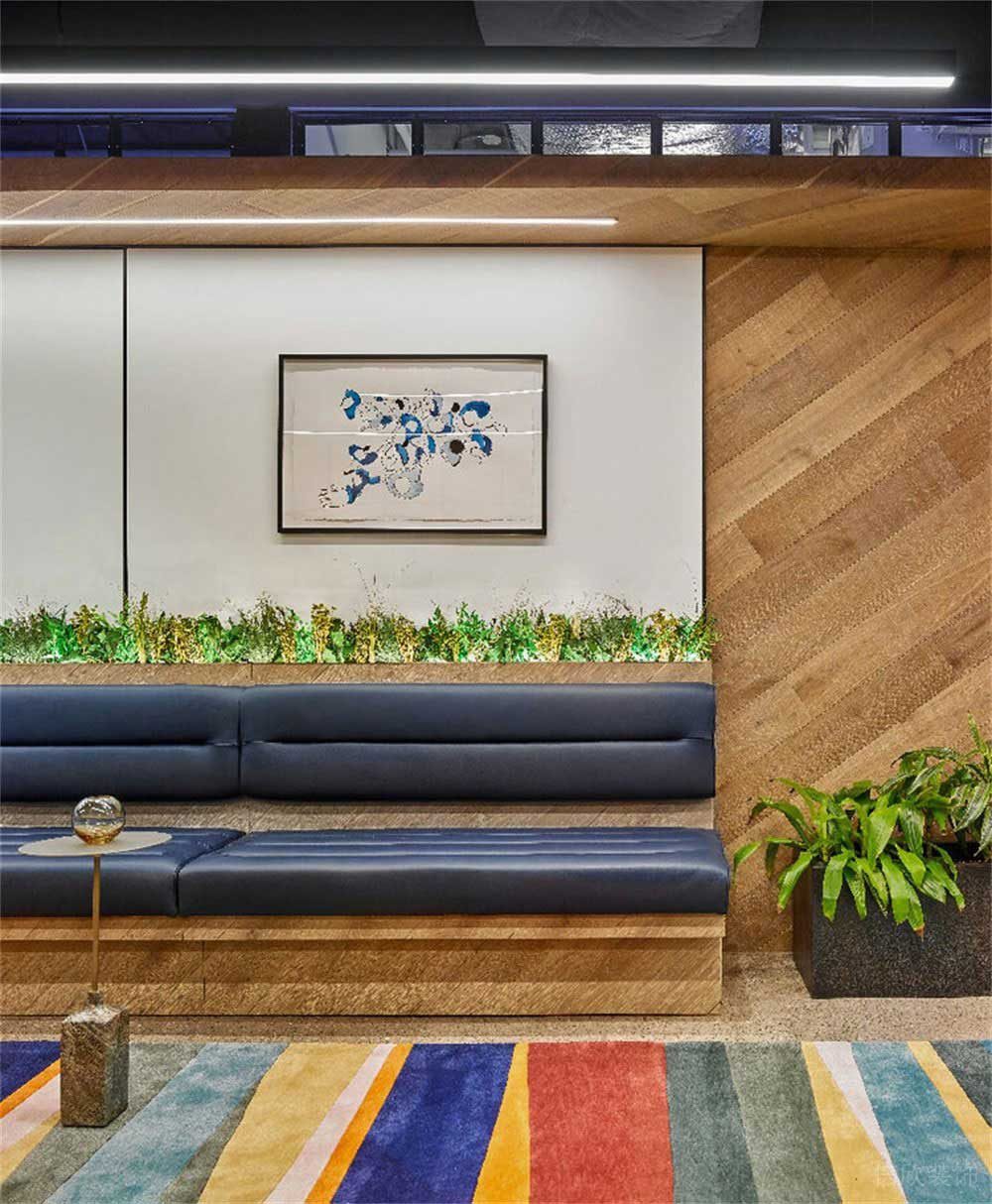 北歐風(fēng)辦公室項目卡座休閑區(qū)裝修圖