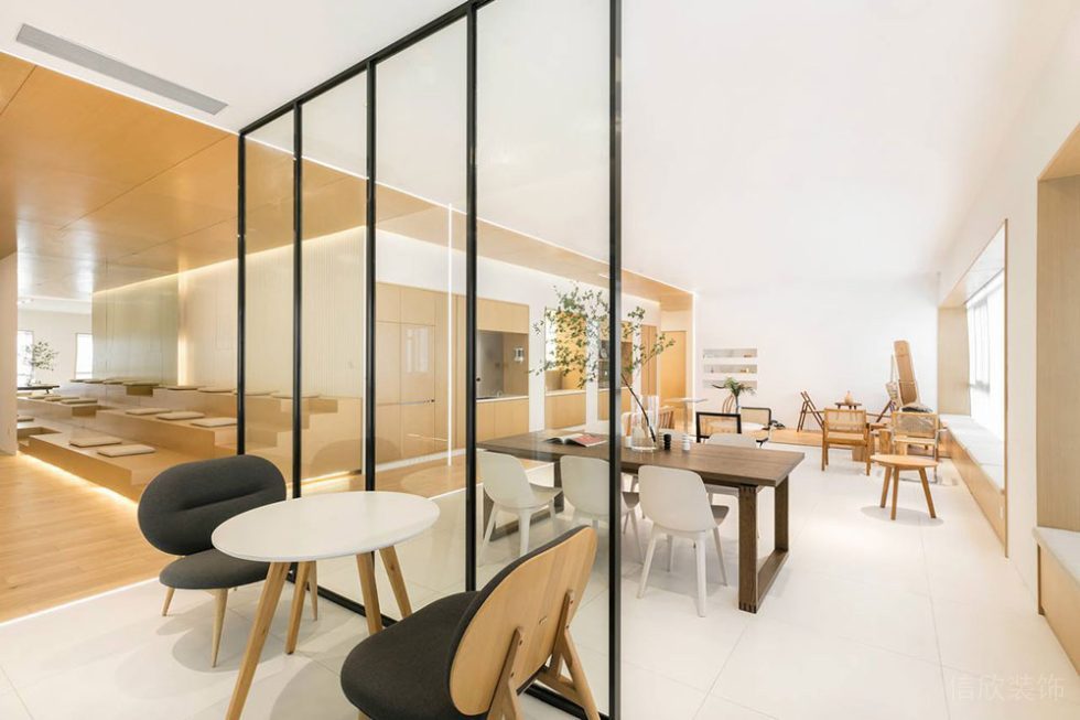 北歐風格商務辦公空間公共能休息洽談區(qū)裝修圖