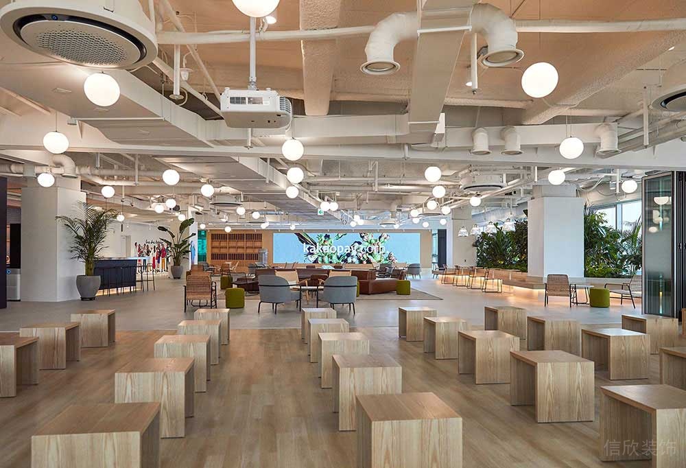 北歐工業(yè)風(fēng)辦公場所案例活動培訓(xùn)廳設(shè)計裝修圖