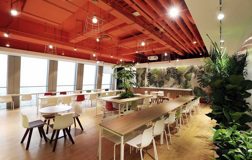 北歐工業(yè)風辦公室休息廳裝修圖