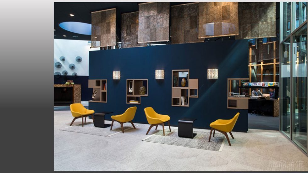 北歐工業(yè)風(fēng)商務(wù)辦公場(chǎng)所接待洽談區(qū)裝修圖