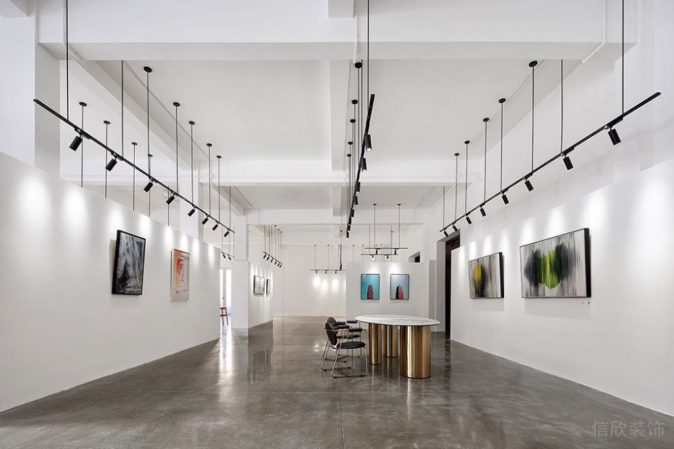 簡約風(fēng)格辦公場所藝術(shù)展示廳裝修圖