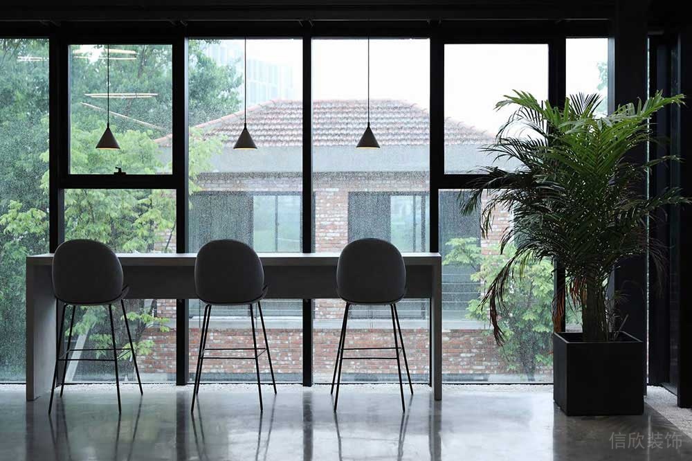 簡約風(fēng)格辦公空間吧臺休息區(qū)設(shè)計裝修圖