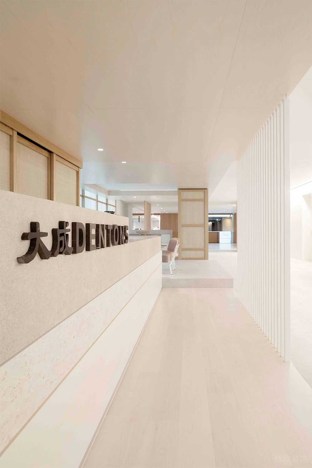 簡約風(fēng)格辦公空間前廳過道設(shè)計裝修圖