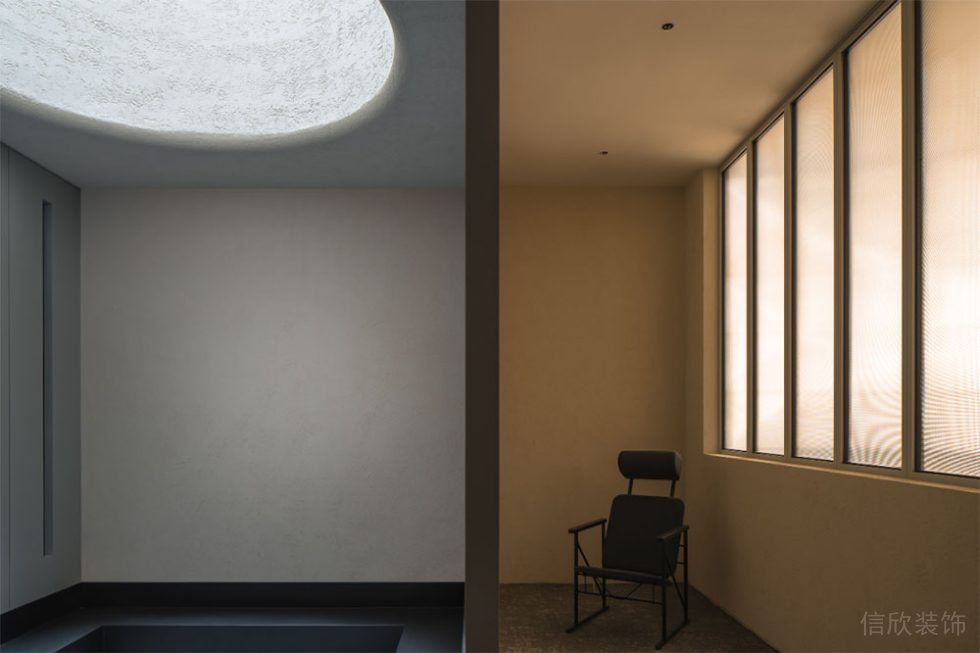 簡約風(fēng)格辦公室過廊休閑區(qū)設(shè)計裝修圖