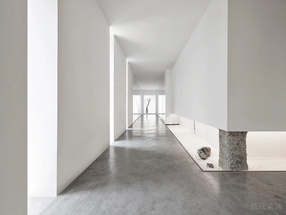 簡(jiǎn)約風(fēng)格辦公室項(xiàng)目走廊空間裝修圖