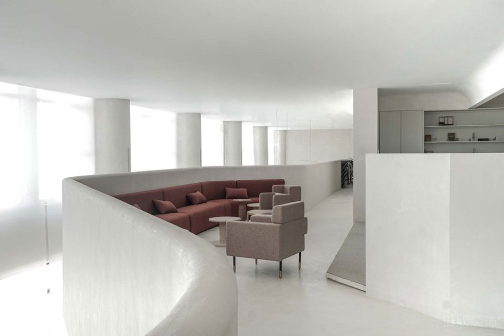 簡約風(fēng)格公共辦公室接待洽談區(qū)裝修圖