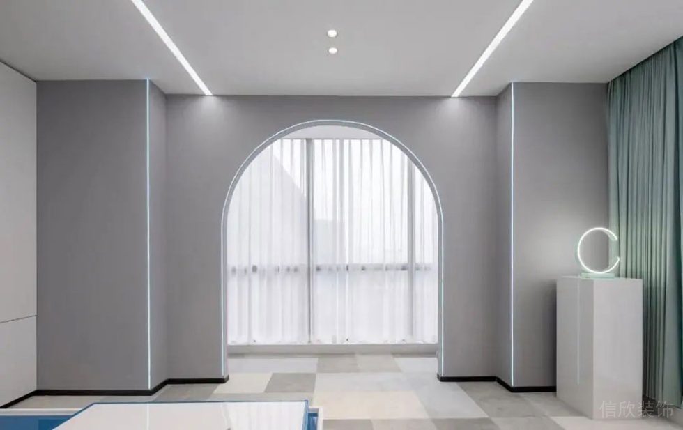 簡約風(fēng)格公共辦公室廊廳裝修圖