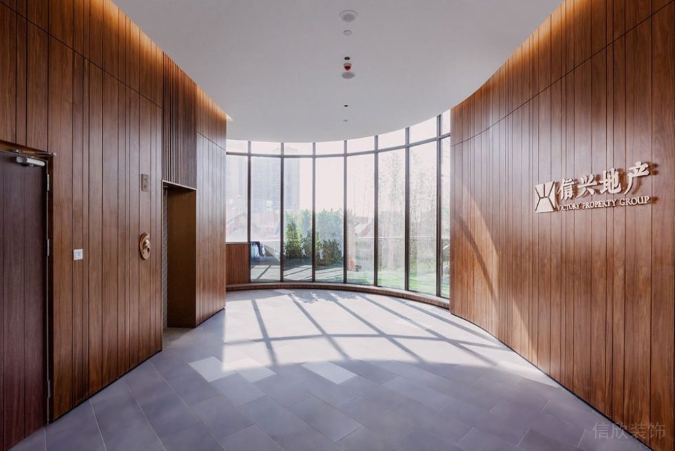 簡約風(fēng)格商務(wù)辦公空間前廳過廊裝修圖