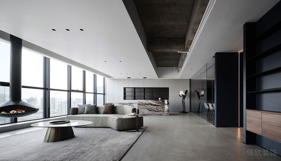 簡約風(fēng)格商務(wù)辦公空間休閑廳設(shè)計(jì)案例裝修圖