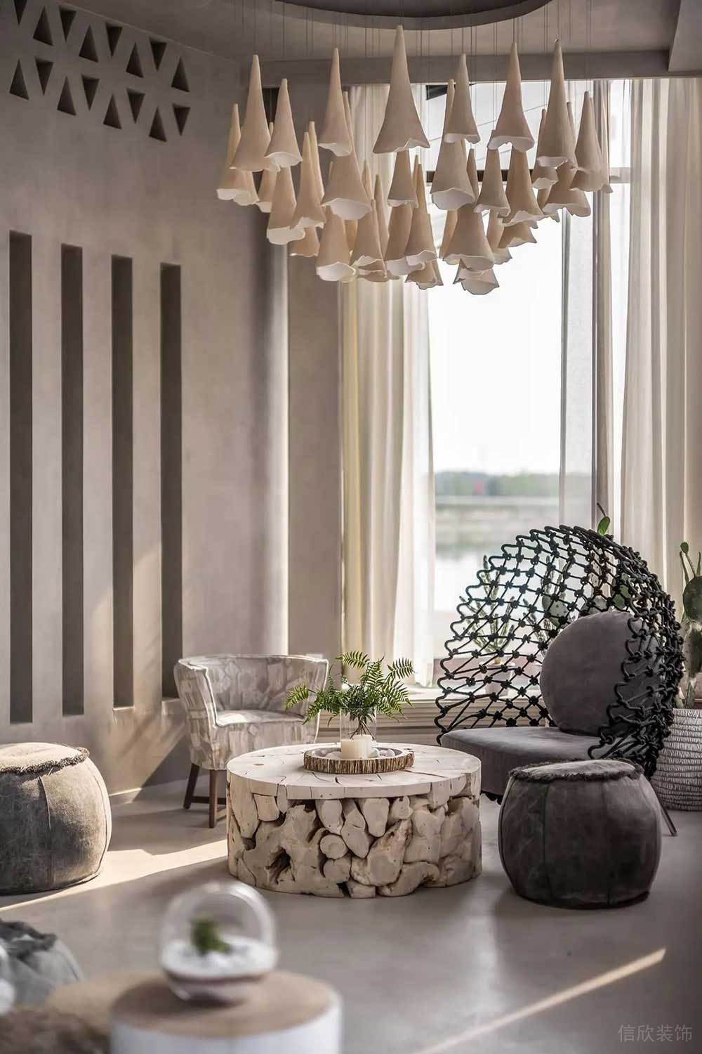 簡約工業(yè)辦公場所案例接待區(qū)設計裝修圖