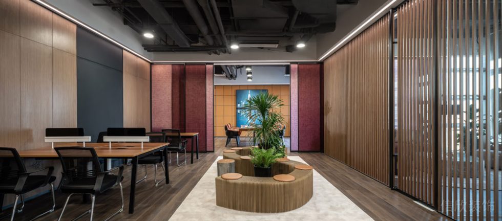 簡約工業(yè)風(fēng)辦公室多功能工作區(qū)裝修圖