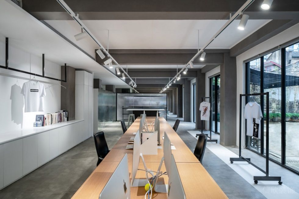 簡約工業(yè)風(fēng)商務(wù)辦公室辦公區(qū)設(shè)計(jì)裝修圖