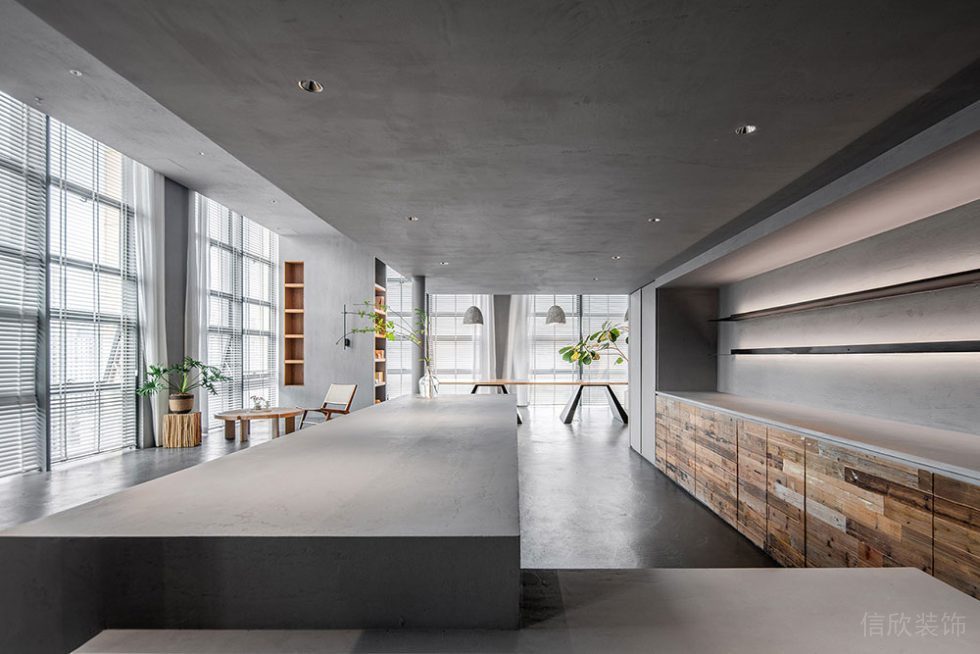 簡(jiǎn)約工業(yè)風(fēng)商務(wù)辦公室多功能休閑廳設(shè)計(jì)裝修圖