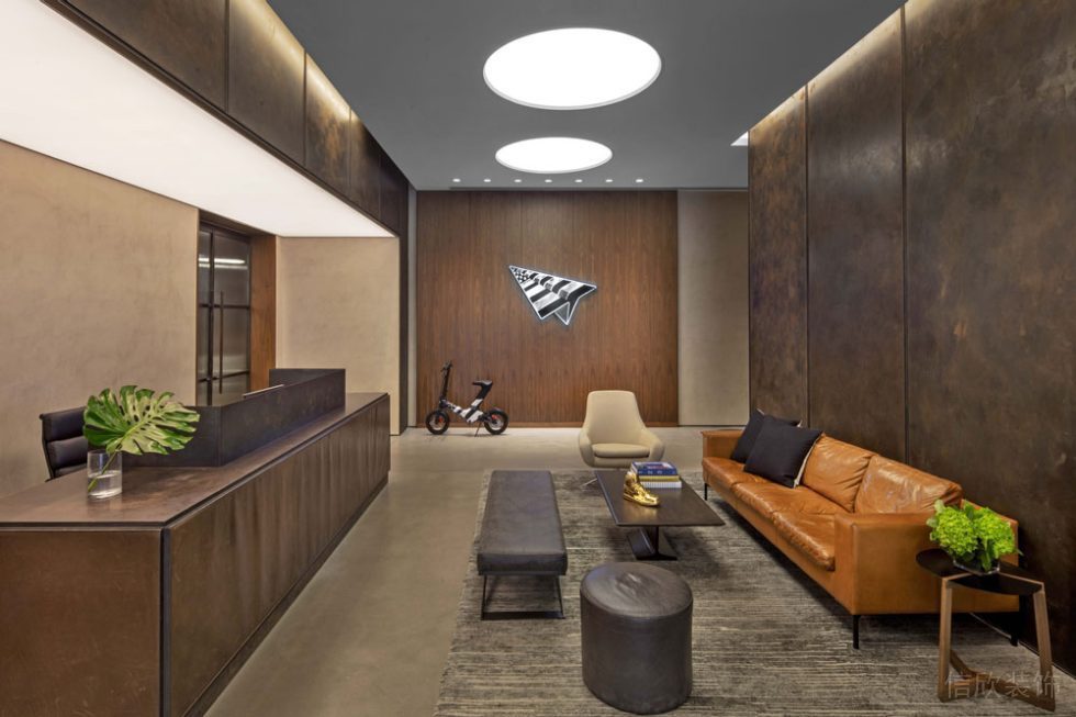 簡(jiǎn)約美式風(fēng)格公共辦公室前廳裝修圖