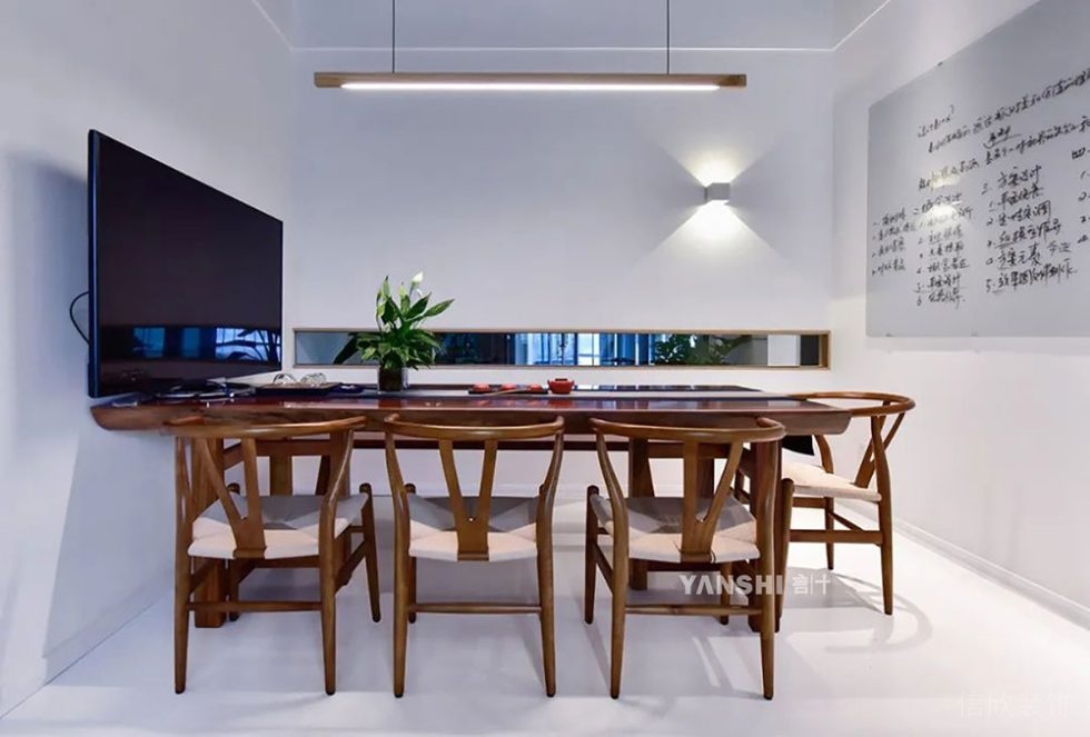 簡(jiǎn)約新中式商務(wù)辦公空間茶室設(shè)計(jì)裝修圖