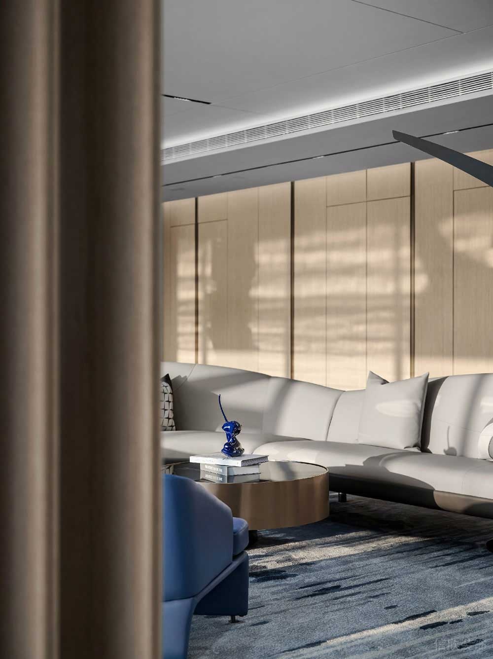 輕奢風(fēng)格辦公場所接待室設(shè)計裝修圖